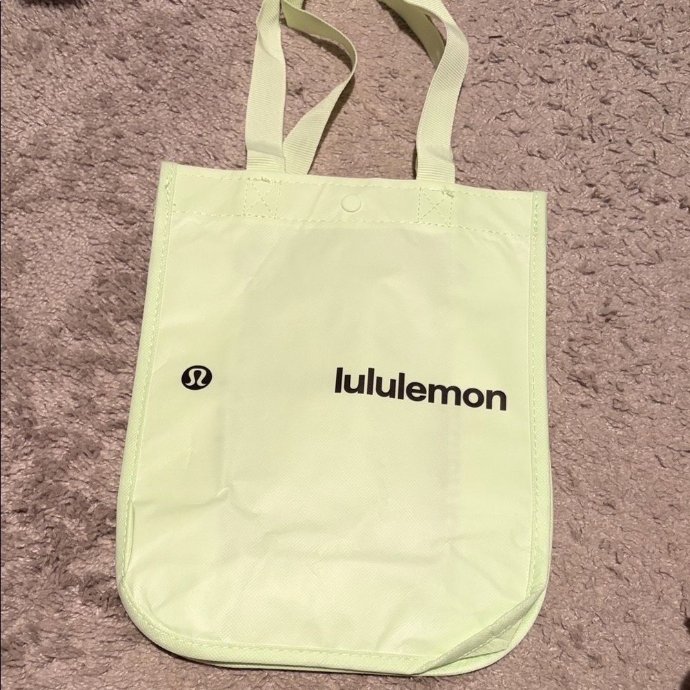 Lululemon Athletica Reusable Pastel Green Tote